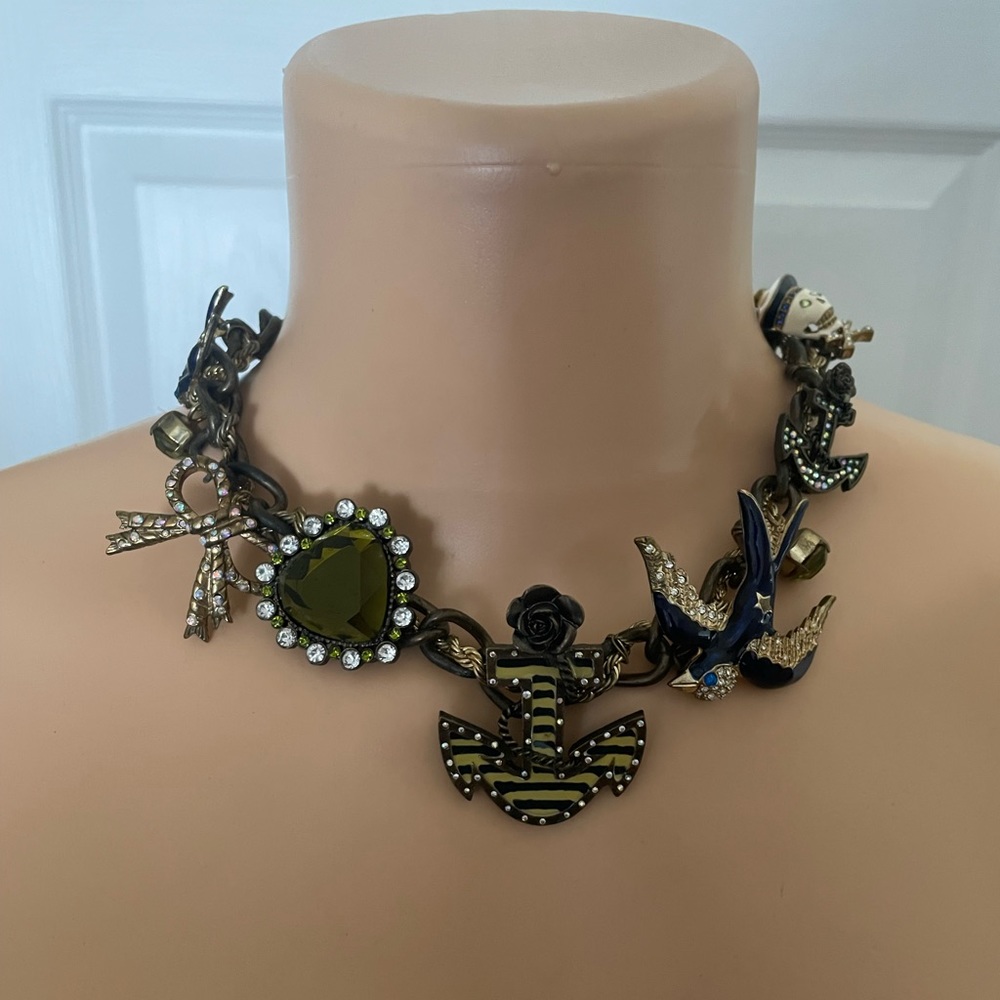 Betsey Johnson Vintage Anchor Necklace